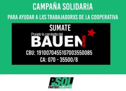 Campaña solidaria BAUEN pandemia